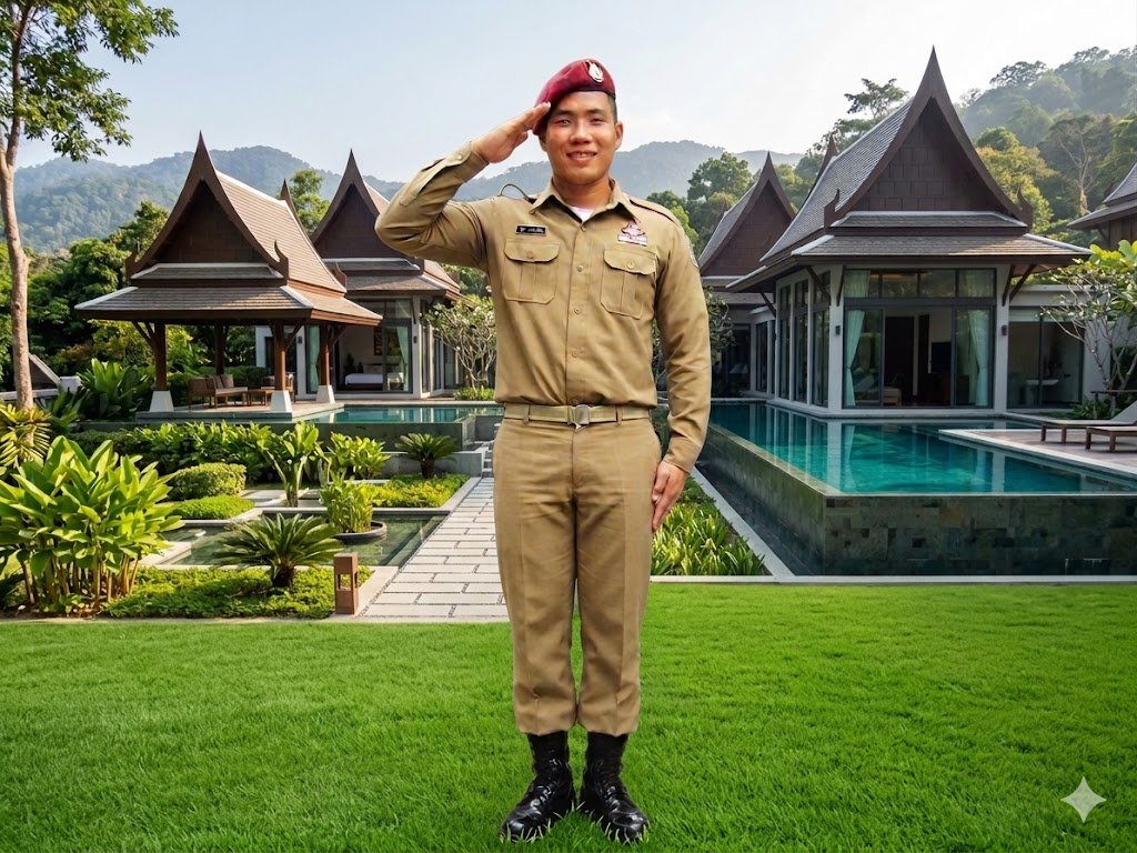 SGS security guard at a Phuket villa